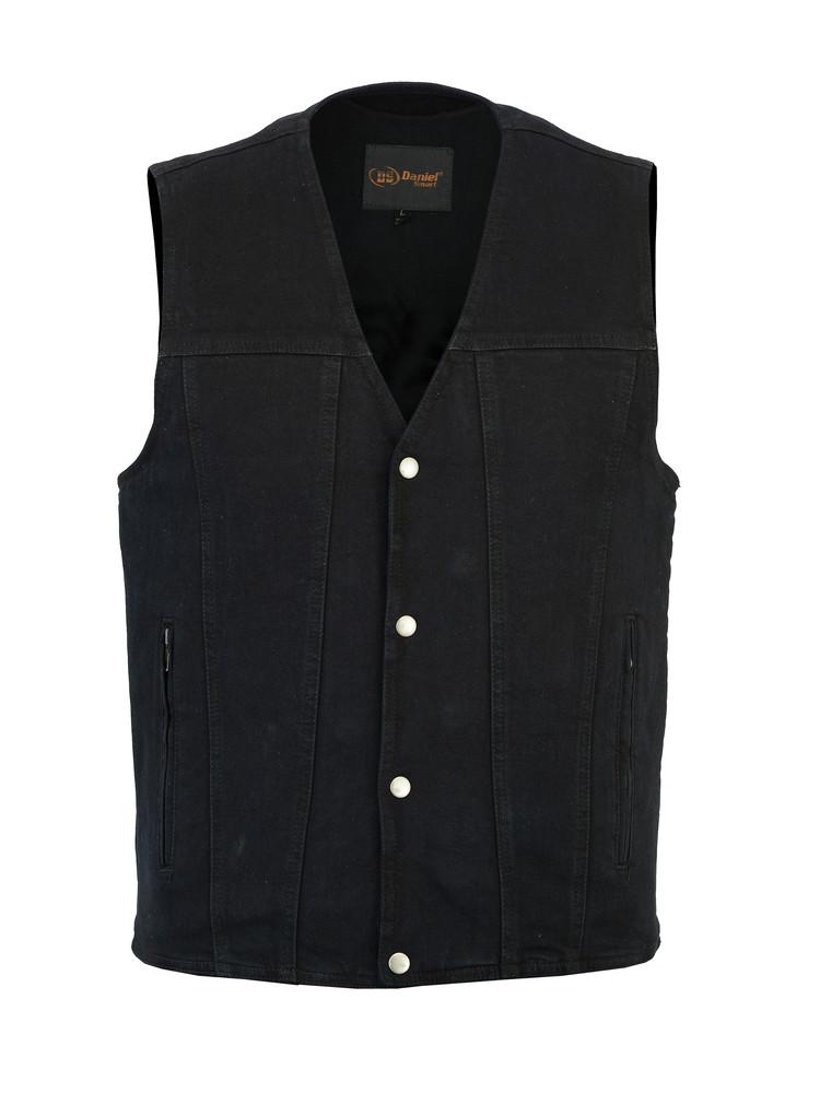DM925BK Men’s Single Back Panel Concealed Carry Denim Vest – paragon ...